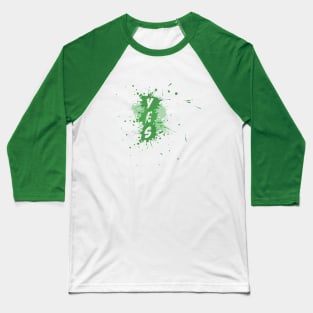 YES Splash | Green Version Baseball T-Shirt